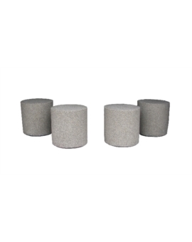 BORNE BETON RONDE Ø.370 X H. 280MM CREPI TON SABLE