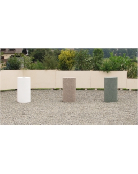 BORNE BETON RONDE Ø.370 X H. 280MM CREPI TON SABLE