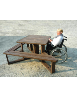 TABLE PLASTIQUE RECYCLE KAMA CLASSIQUE GRIS