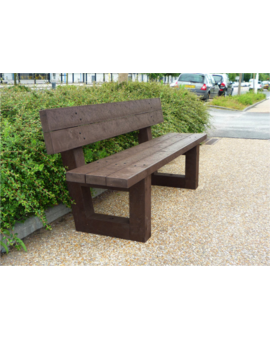 BANC PLASTIQUE RECYCLE ESCAPE GRIS