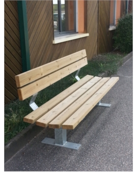 BANC MIXTE BOIS/METAL