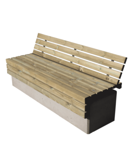 BANC CHILLY BETON/BOIS