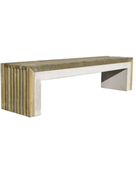 BANQUETTE CHILLY BETON/BOIS