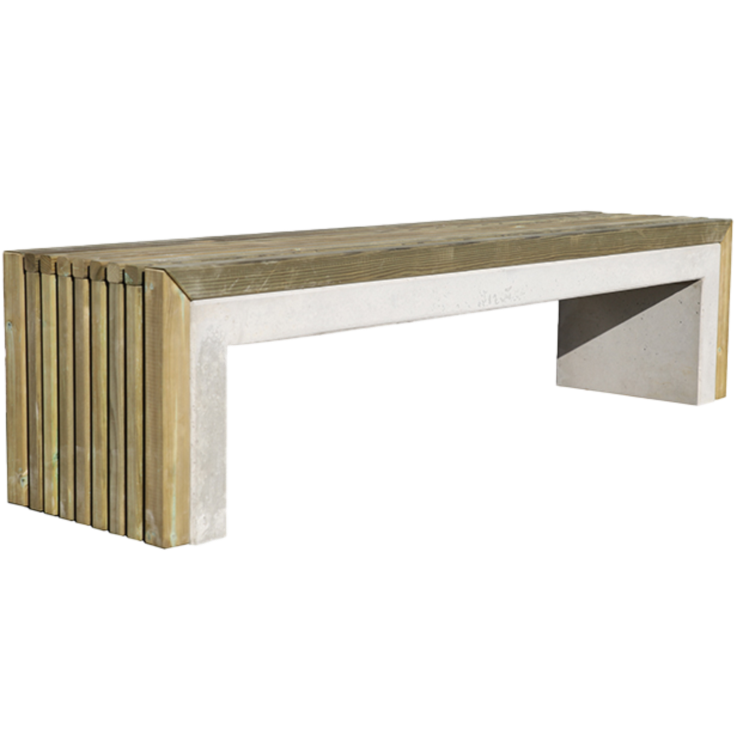 BANQUETTE CHILLY BETON/BOIS BANQUETTE CHILLY BETON/BOIS