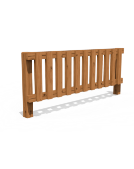 CLOTURE BOIS AIRE DE JEUX - A SCELLER