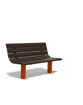 BANC RECYCLÉ FRIPOUILLE MATERNELLE GRIS RAL 7016