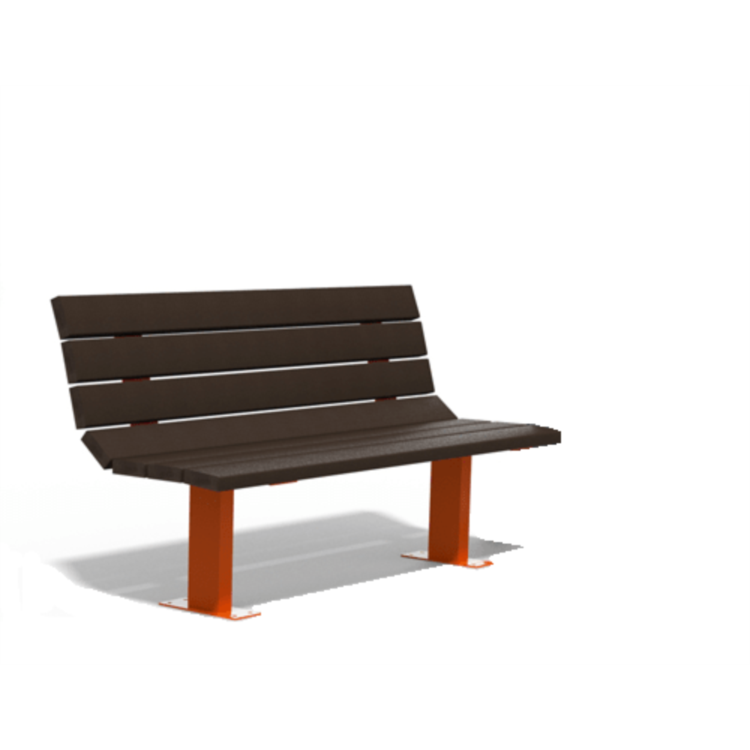 BANC RECYCLÉ FRIPOUILLE MATERNELLE GRIS RAL 7016