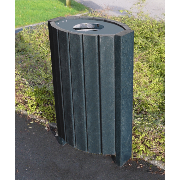 CORBEILLE RECYCLEE ESCAPE OVALE 60L GRIS CORBEILLE RECYCLEE ESCAPE OVALE 60L GRIS