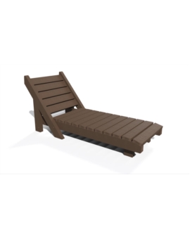 CHAISE LONGUE RECYCLEE NOUMEA GRIS