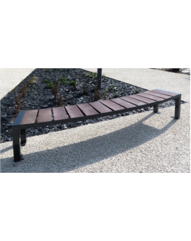 BANQUETTE COURBEE BOLOGNE GRIS RAL 7016 - ANTHRACITE