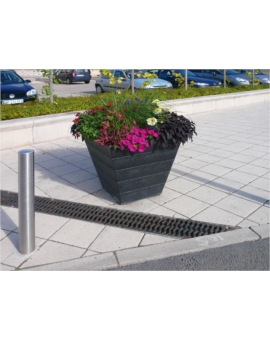 JARDINIERE RECYCLEE SIENNE CONIQUE H. 690MM GRIS