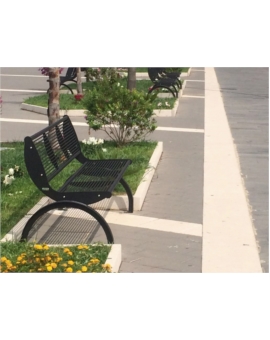 BANC ACIER RUMBA ASPECT CORTEN