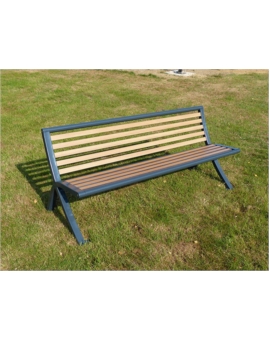 BANC TETRA ACIER /COMPACT SANS ACCOUDOIRS