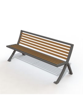 BANC TETRA ACIER /COMPACT SANS ACCOUDOIRS