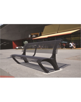 BANC ACIER SALSA ASPECT CORTEN