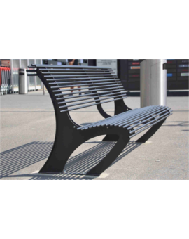 BANC ACIER SALSA ASPECT CORTEN