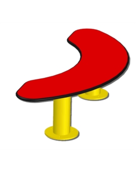 BANQUETTE PETITE ENFANCE VERT - JAUNE