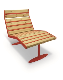 CHAISE LONGUE BAHAMAS ASPECT CORTEN
