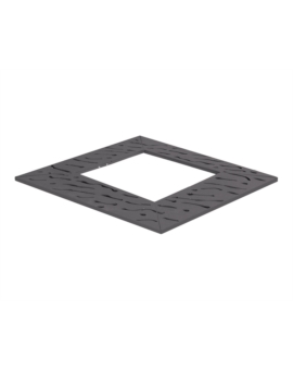 GRILLE PMR OPALINE CARRÉE 1000X1000MM GRIS PROCITY