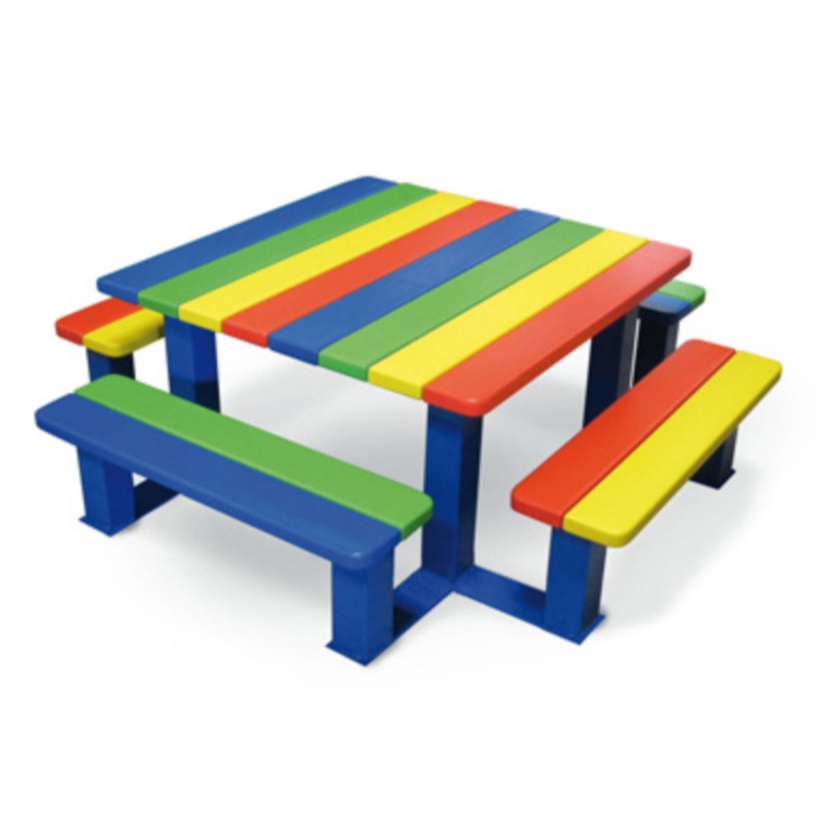 TABLE PIQUE NIQUE CHÉRUBIN MULTICOLORE MATERNELLE