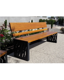 BANC ABYSSEA DOSSIER BOIS CHENE CLAIR GRIS PROCITY