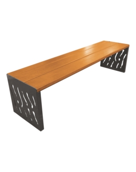 BANQUETTE ABYSSEA BOIS/ACIER CHENE CLAIR GRIS PROCITY