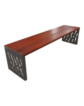 BANQUETTE ABYSSEA BOIS/ACIER CHENE CLAIR GRIS PROCITY