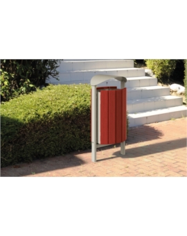 CORBEILLE SILAOS BOIS/ACIER 50 LITRES CHENE CLAIR GRIS PROCITY