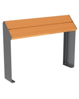 ASSIS-DEBOUT BOIS/ACIER CUB CHENE CLAIR GRIS PROCITY