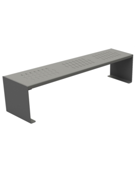 BANQUETTE ACIER CUB L.1800MM GRIS PROCITY