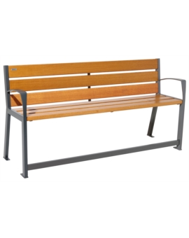 BANC SILAOS SENIOR L. 1200MM CHENE CLAIR GRIS PROCITY