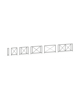 BARRIERE COLAOS VERSION 1 - L.1190MM - A SCELLER - RAL 7016