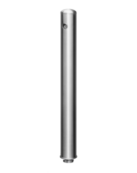 POTELET INOX TWIST TÊTE PLATE Ø. 76MM
