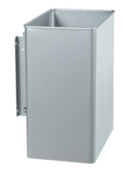 CORBEILLE PIVOTANTE RECT. MURALE 27L GRIS MANGANESE