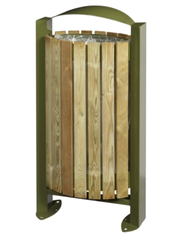 CORBEILLE BELTAINE 60L RAL 6005-V.MOUSS