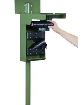TOTEM + DISTRIB.SACS CANINS LIASSES RAL 6005-V.MOUSS