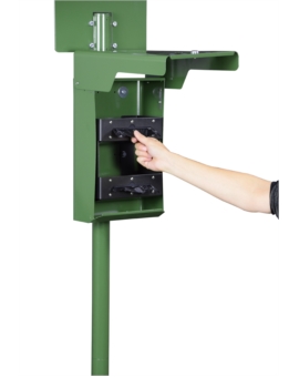 TOTEM + DISTRIB.SACS CANINS LIASSES RAL 6005-V.MOUSS
