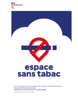 PANNEAU ESPACE SANS TABAC