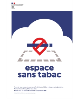 PANNEAU ESPACE SANS TABAC
