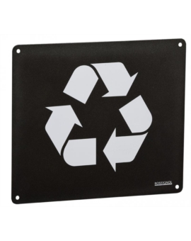 PLAQUE SIGNALETIQUE MURALE POUR CORBEILLES NON RECYCLABLE