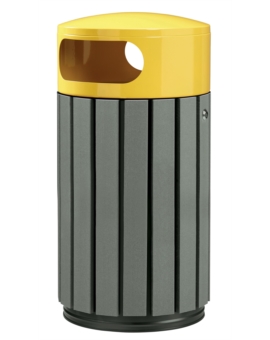 CORBEILLE LAOS PLASTIQUE RECYCLÉ 40 L RAL 5002 BLEU OUTREMER