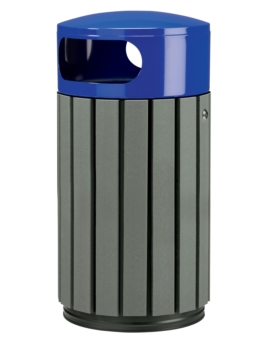 CORBEILLE LAOS PLASTIQUE RECYCLÉ 40 L RAL 5002 BLEU OUTREMER