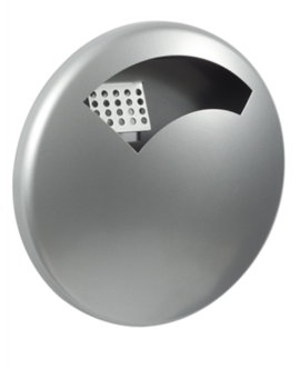 CENDRIER GALET 0,5L GRIS MÉTAL RAL 9006