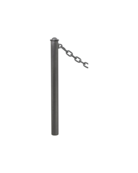 POTELET ACERO GRIS PROCITY AGORA SIMPLE Ø. 76MM