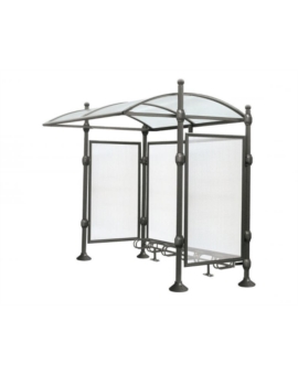ABRI CYCLES AVEC POMMEAUX GRIS PROCITY BOULE