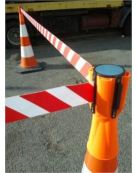 ENROULEUR DE BALISAGE 3M ROUGE ET BLANC