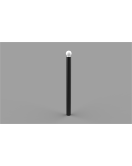 POTELET BALZAC Ø. 76MM - HT 1200MM RAL 3004 - BX