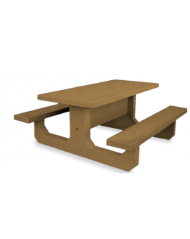 TABLE DE PIQUE-NIQUE COLOMBINE - UNI-COLOR RAL 6029 - VERT