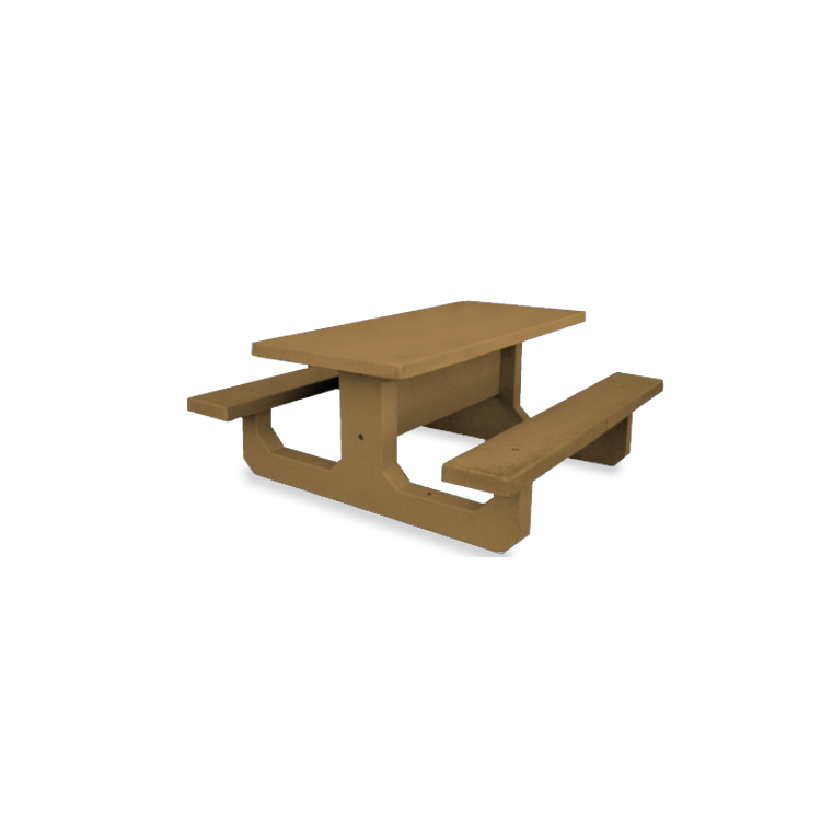 TABLE DE PIQUE-NIQUE COLOMBINE - UNI-COLOR RAL 6029 - VERT