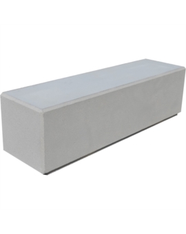 BANQUETTE MONOBLOC 2M BETON NOIR